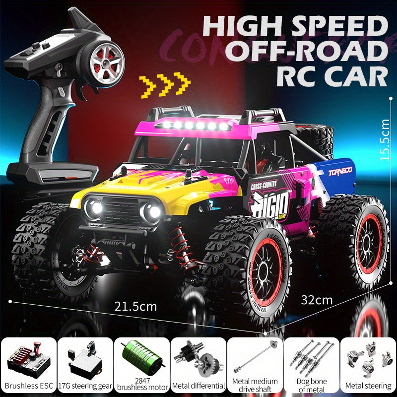 1:14 Scale High-Speed Off-Road RC Car - 70km/h